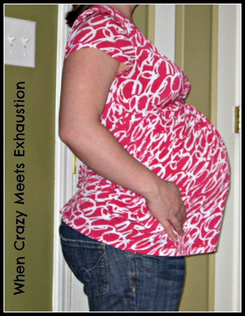 2011: 8 months pregnant with my second