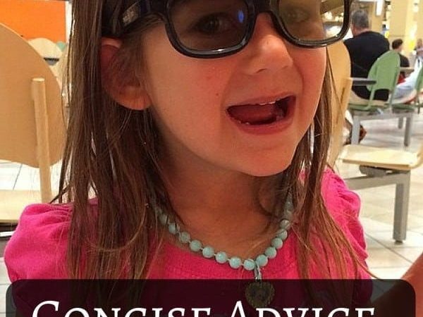 Quick and memorable responses to your kids' whining, ungrateful hearts, and more. It's called concise advice for a reason! Excellent parenting tools!